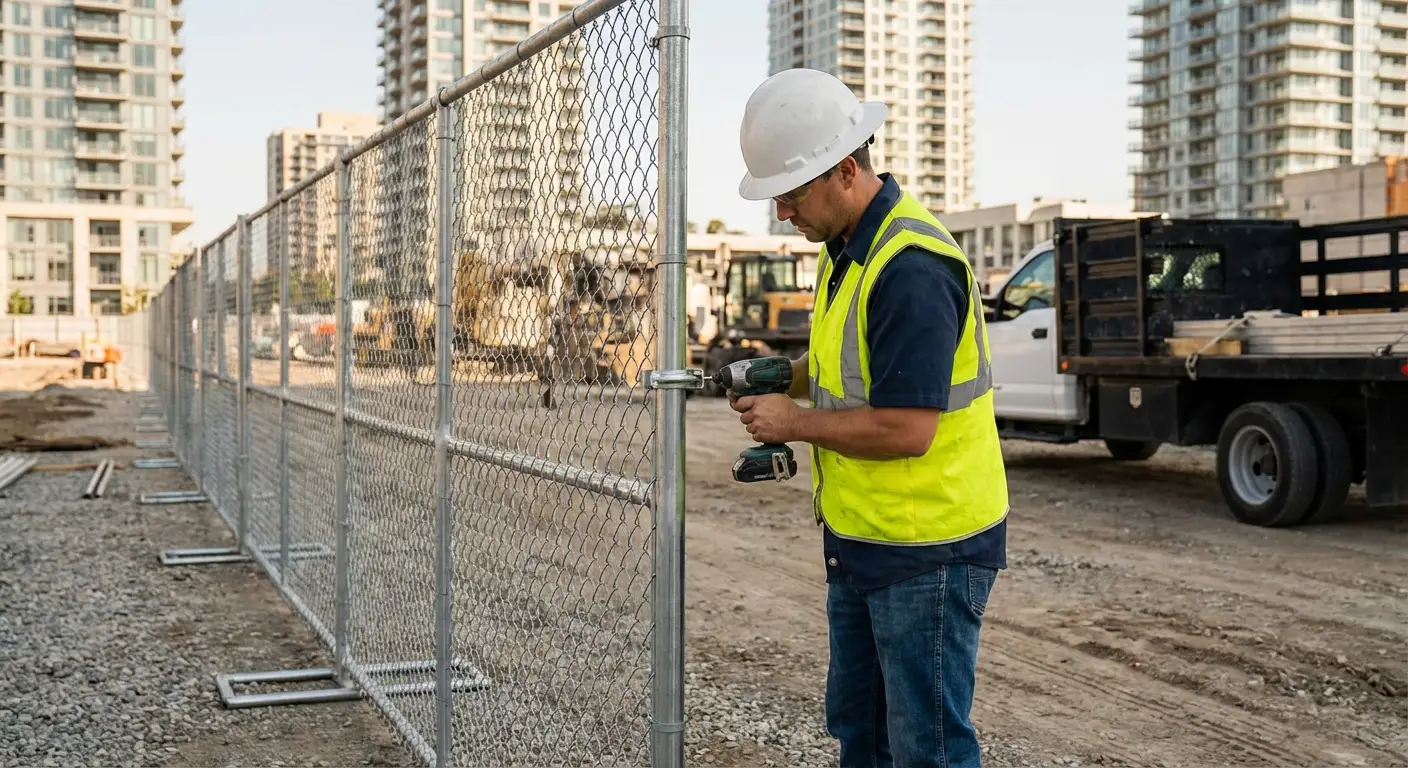 Downtown Southaven temporary fencing and site security
