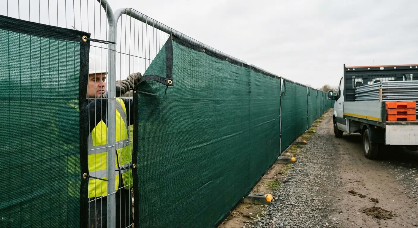 High security temporary fencing perimeter in Southaven, MS