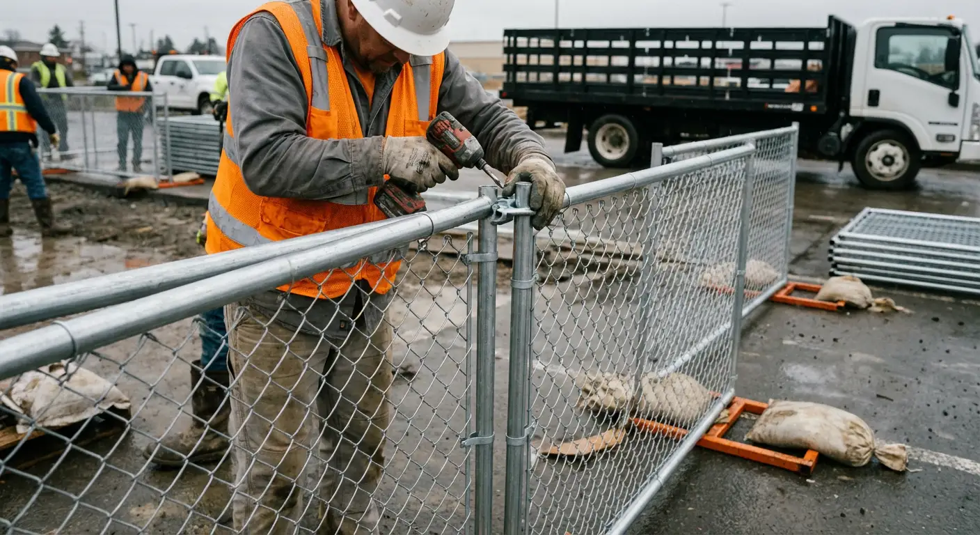 Physical security fencing for site investigation in Southaven, MS