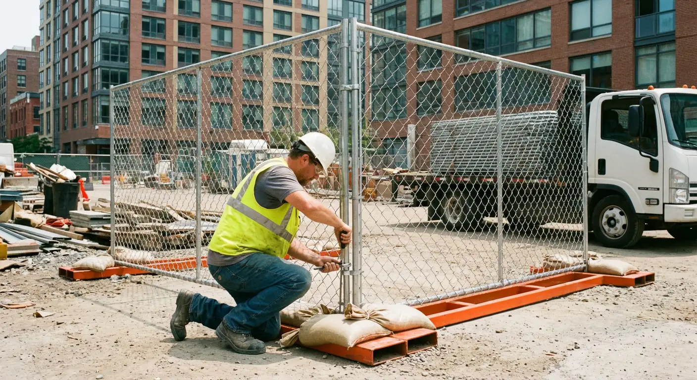 Temporary fence rental services in North Southaven