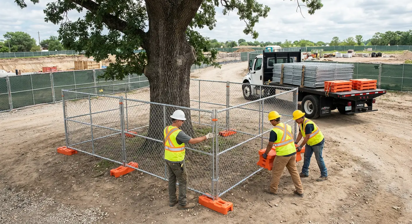 Temporary gate rental and secure perimeter fencing in Southaven, MS