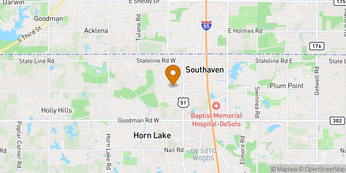  neighborhood map in Southaven, MS