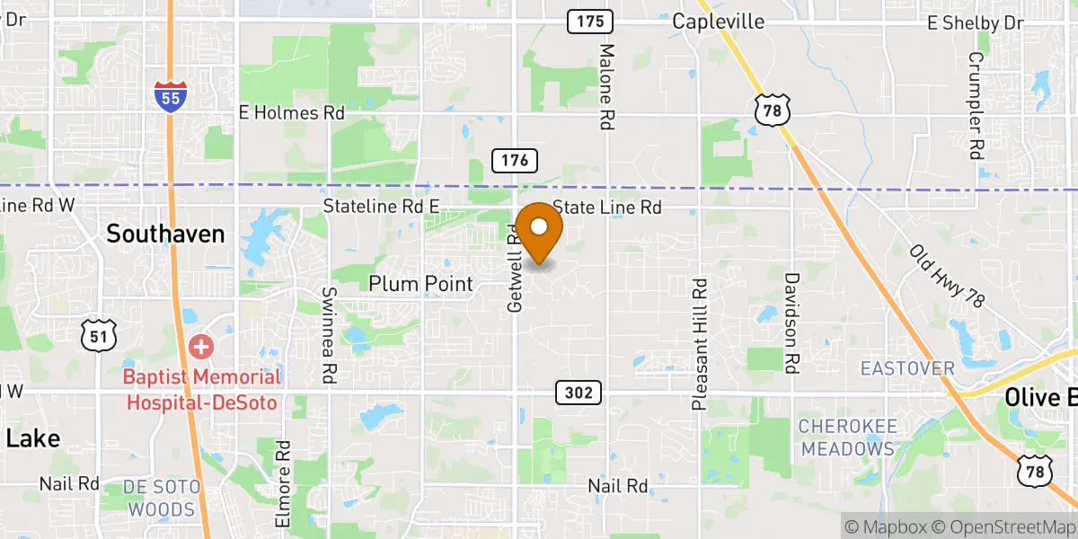 neighborhood map in Southaven, MS