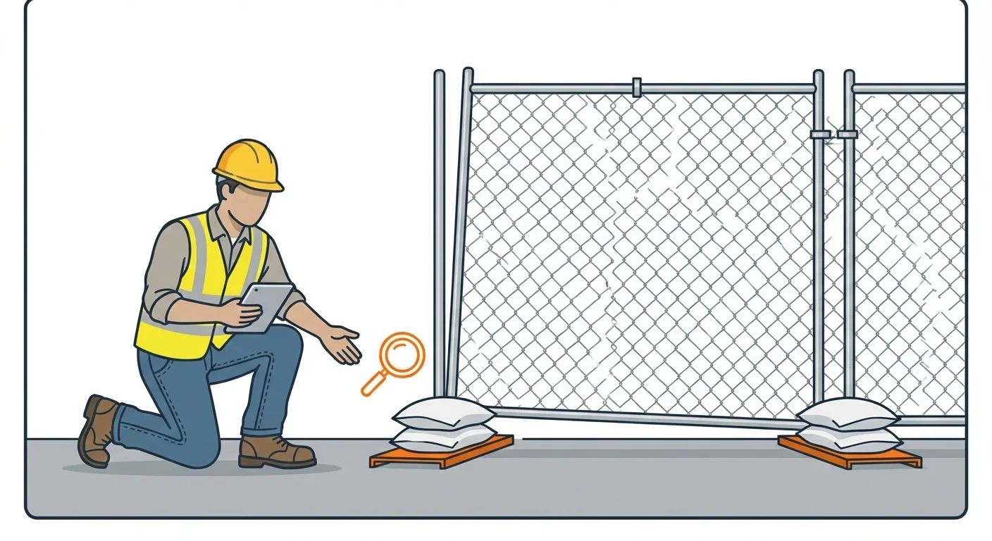 Diagram showing causes of temporary fence instability in Southaven, MS