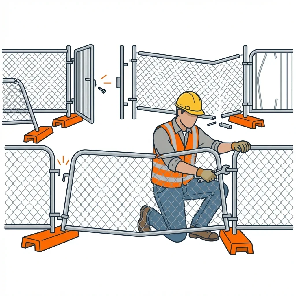 Diagram showing crowd control failure points and safety zones in Southaven, MS