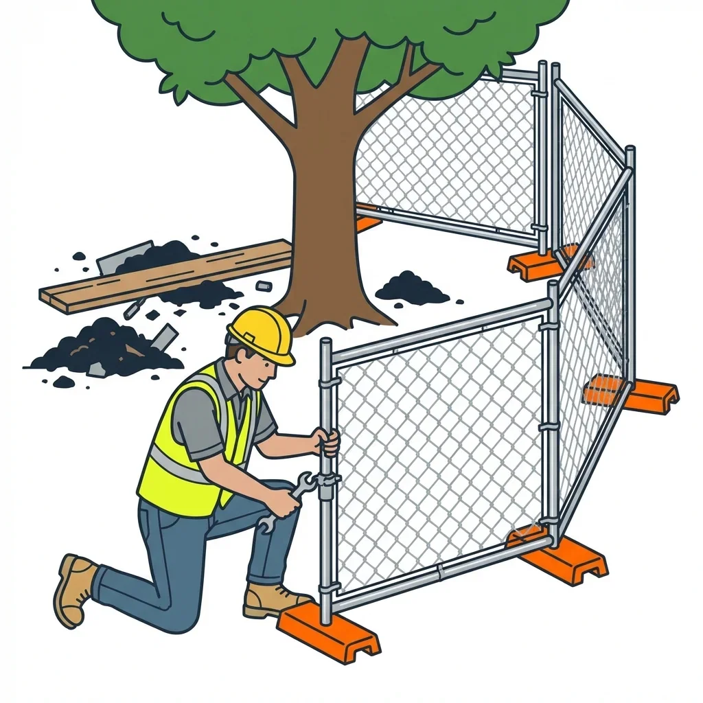 Infographic detailing common tree protection violations and prevention in Southaven, MS